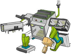 マスコットキャラクター「通信くん」イラスト